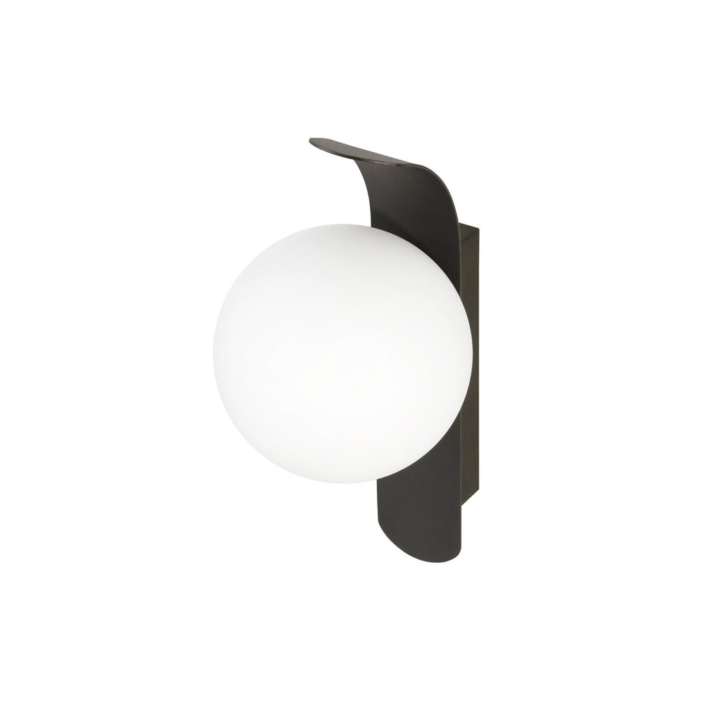 SLV SUN, wall-mounted light, round, 1x max. 40 W, LED light, G9, PHASE, black 1008124