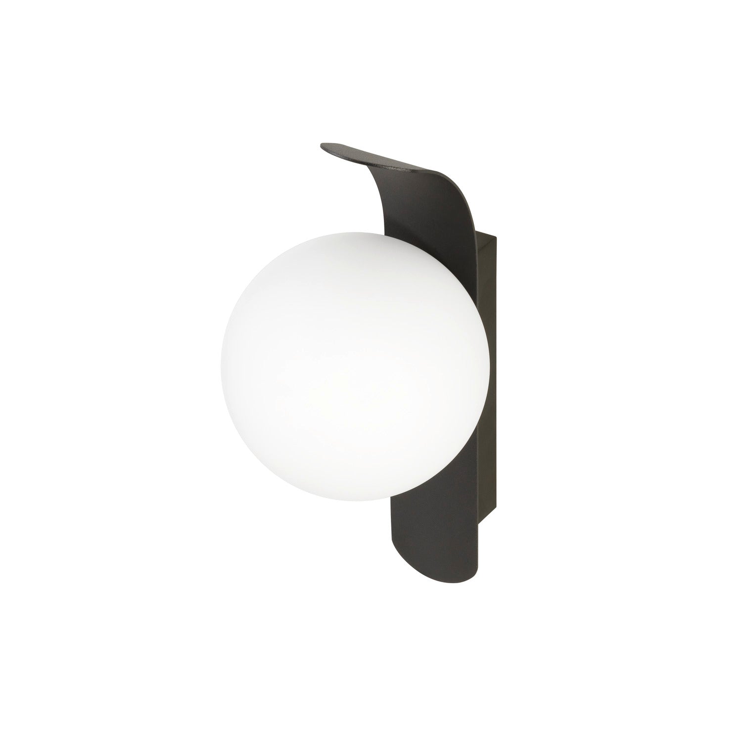 SLV SUN, wall-mounted light, round, 1x max. 40 W, LED light, G9, PHASE, black 1008124