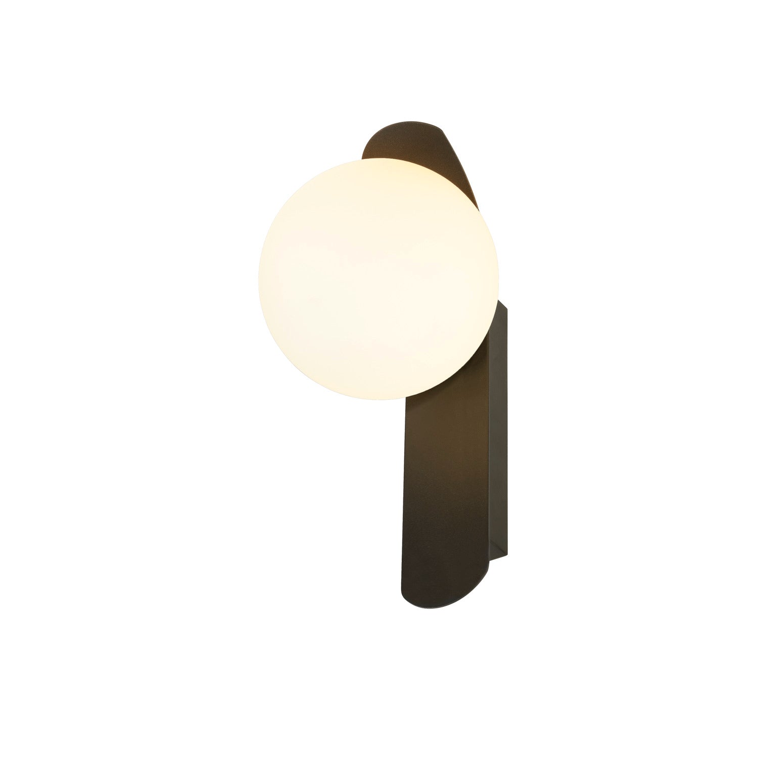 SLV SUN, wall-mounted light, round, 1x max. 40 W, LED light, G9, PHASE, black 1008124