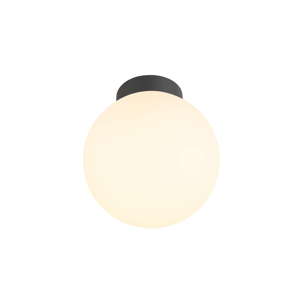 SLV SUN 20, ceiling-mounted light, round, 1x max. 60 W, E27, black 1008125
