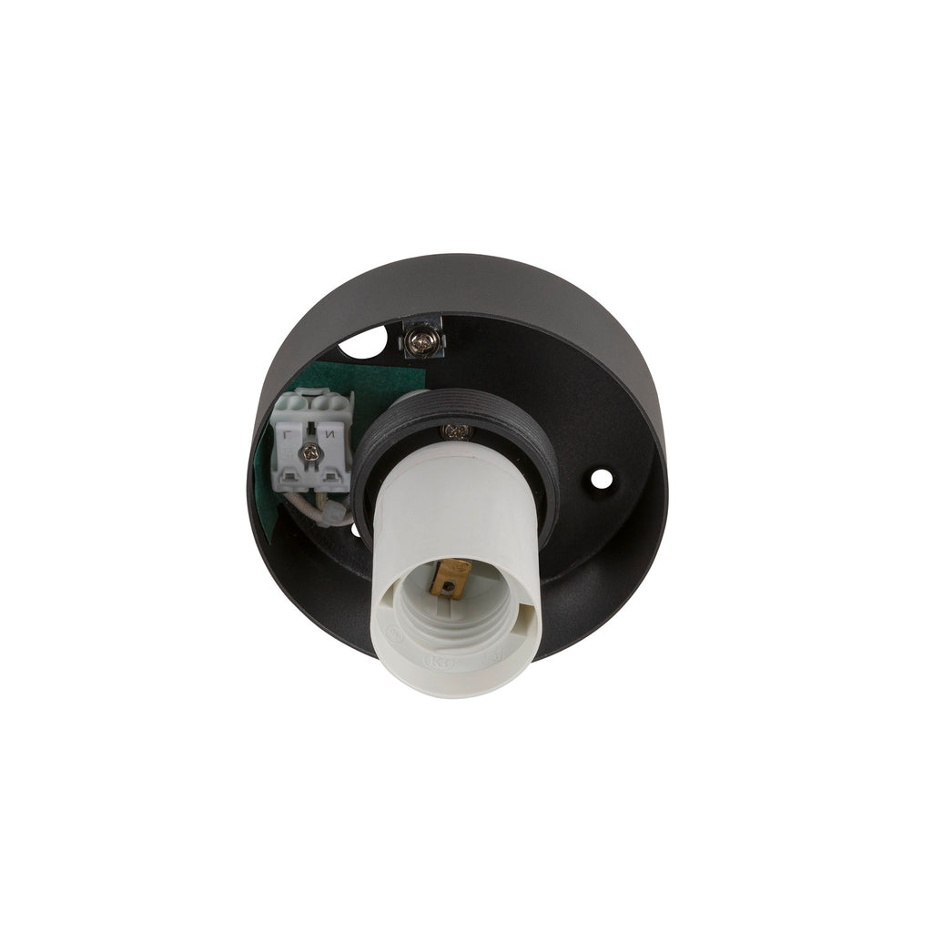 SLV SUN 20, ceiling-mounted light, round, 1x max. 60 W, E27, black 1008125