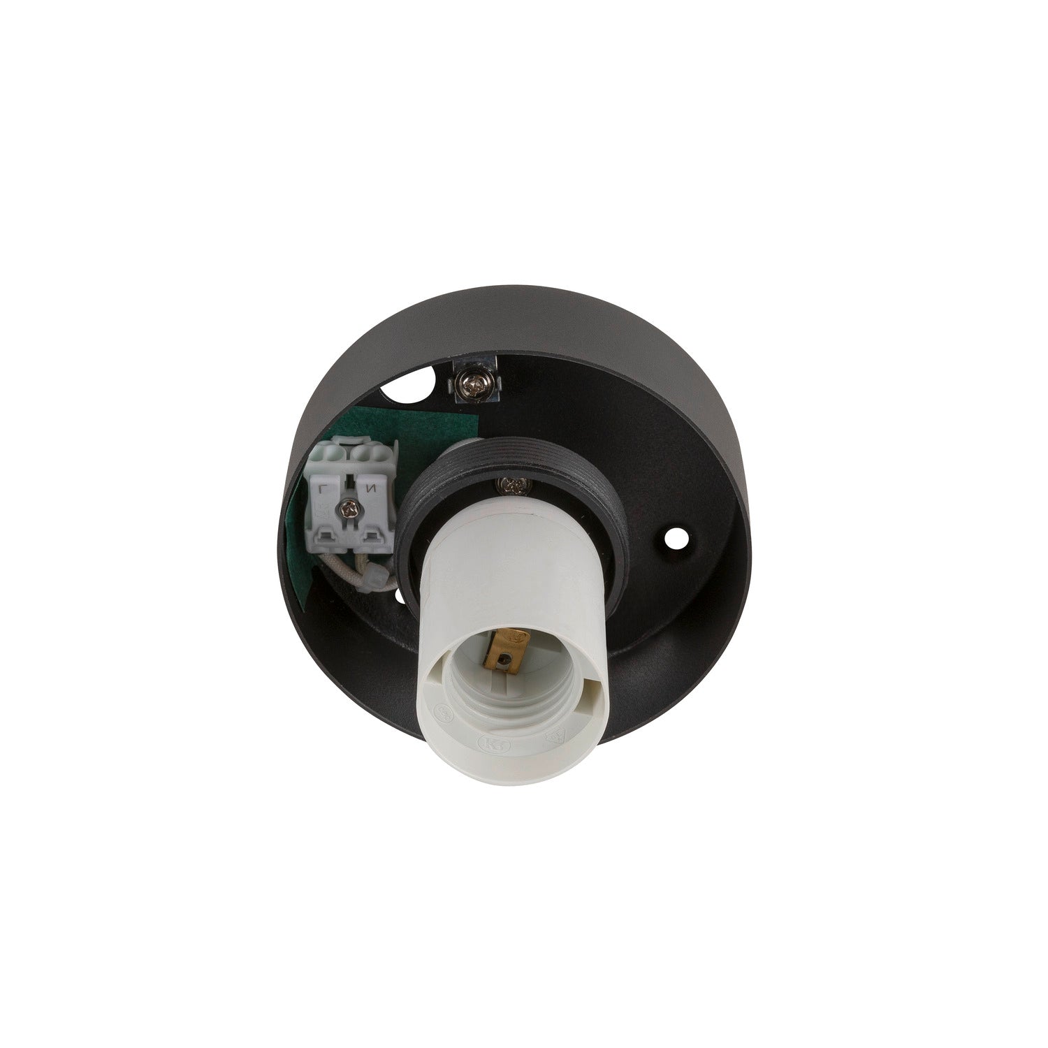 SLV SUN 20, ceiling-mounted light, round, 1x max. 60 W, E27, black 1008125