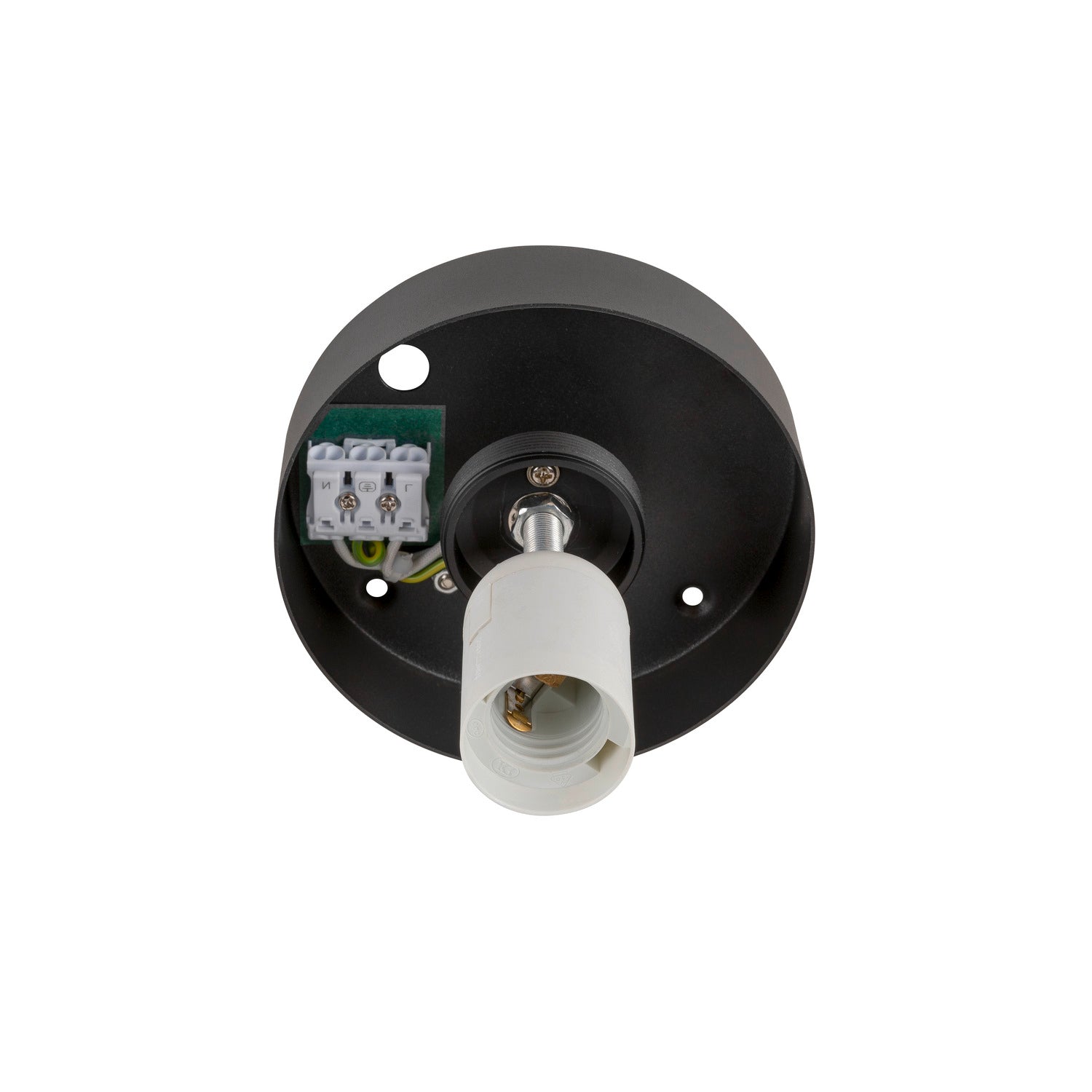 SLV SUN 30, ceiling-mounted light, round, 1x max. 60 W, E27, black 1008127