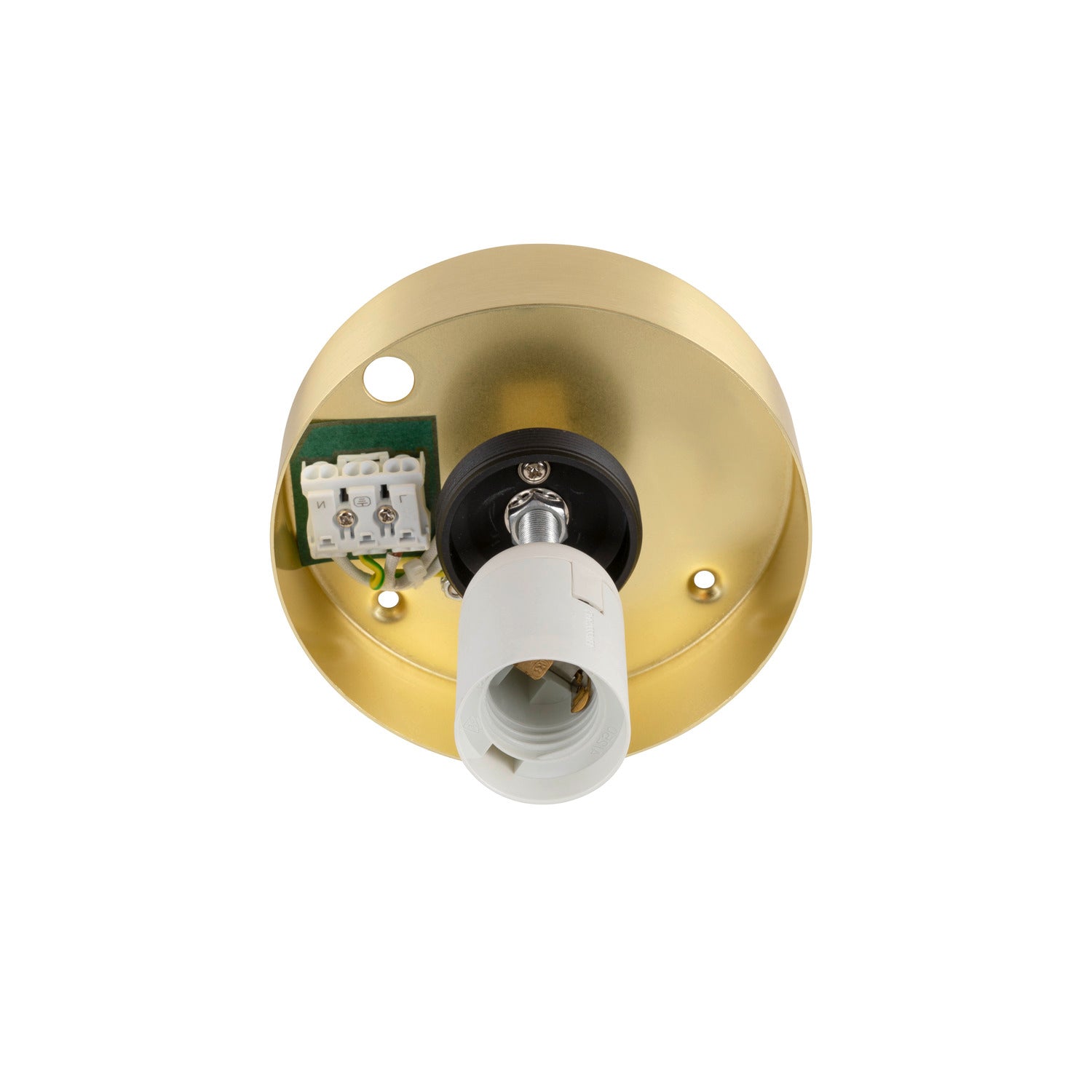 SLV SUN 30, ceiling-mounted light, round, 1x max. 60 W, E27, gold 1008128