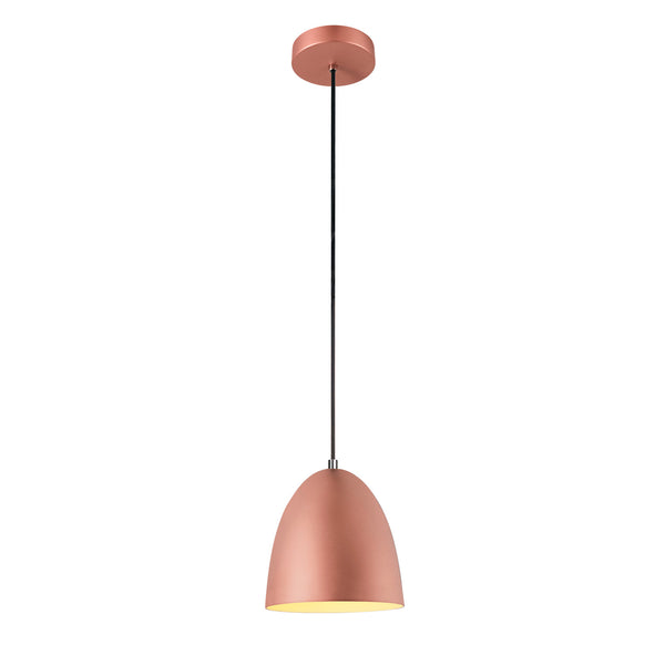 SLV PARA CONE 20, pendant light, pendant length 250 cm, E27, 1x max. 60 W, copper / white 1008130