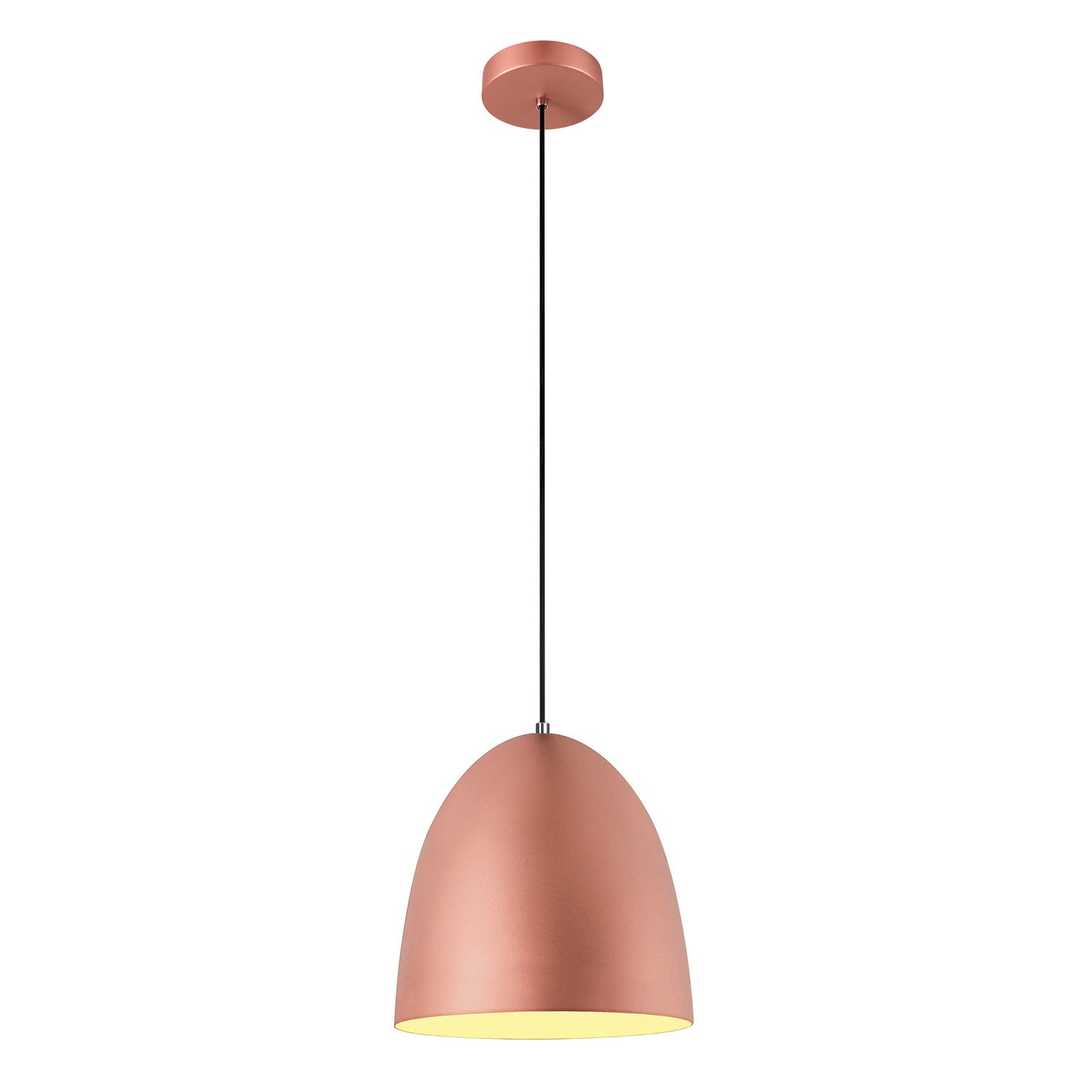 SLV PARA CONE 30, pendant light, pendant length 250 cm, E27, 1x max. 60 W, copper / white 1008132