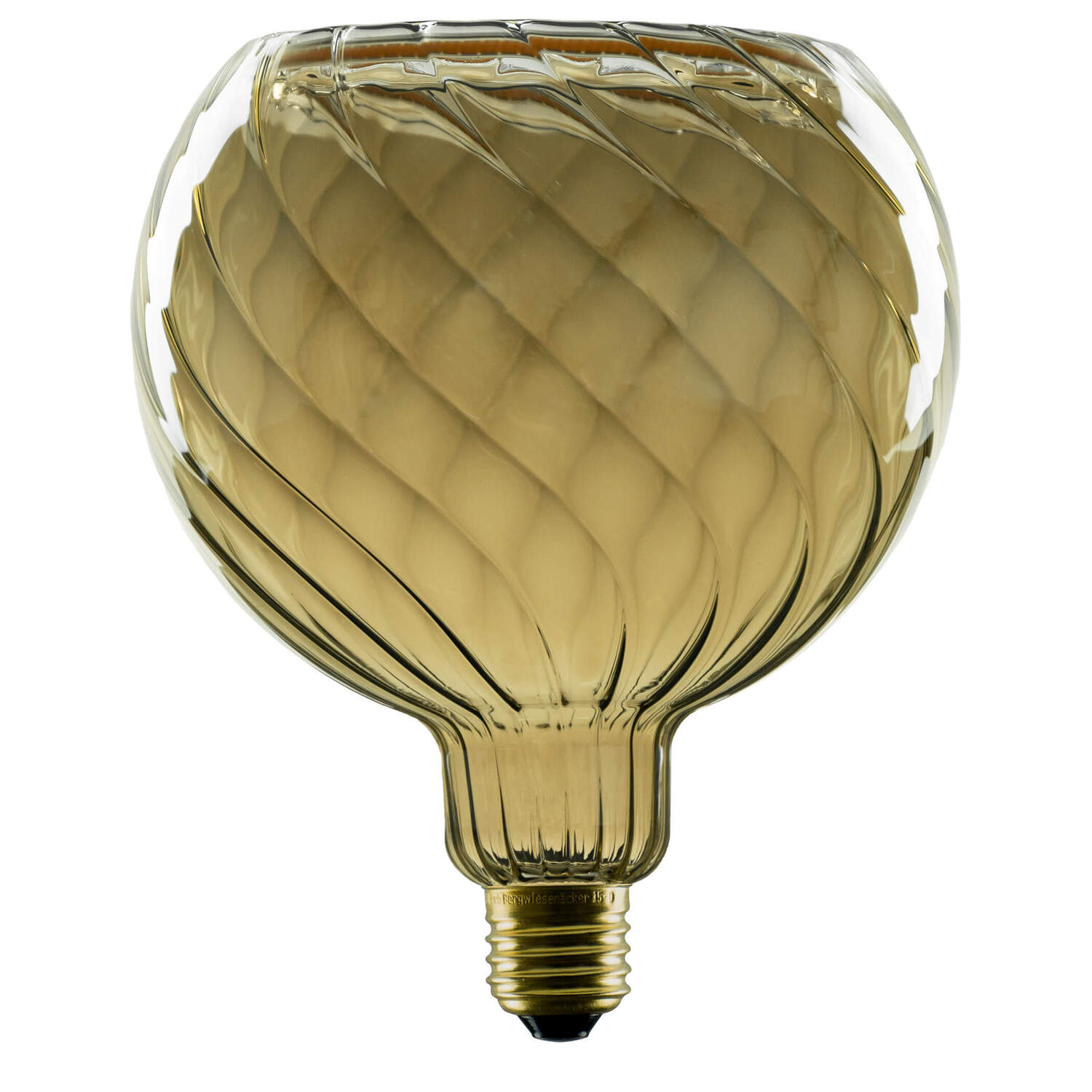 SLV LED Floating Globe 150 twisted, LED bulb, smokey grey, E27, PHASE, 6 W, 1900 K 1008151