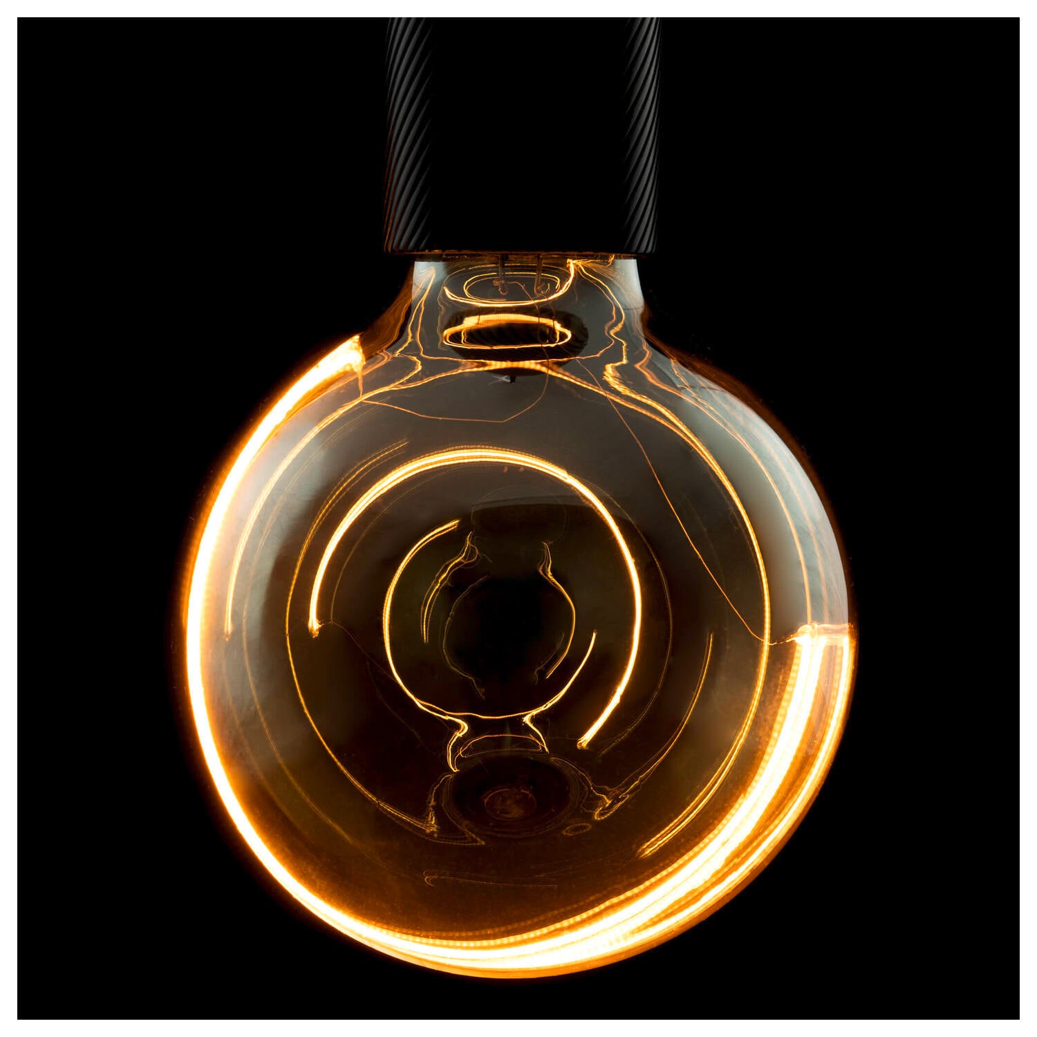 SLV LED Illusion Globe 125 Crescent slanting, LED bulb, smokey, E27, PHASE, 6 W, 1900 K 1008161