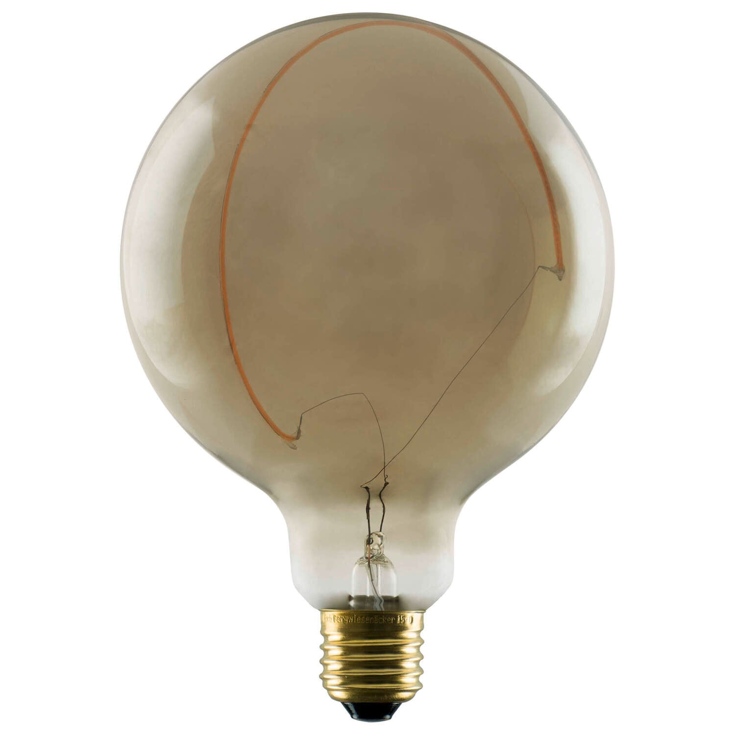 SLV LED Illusion Globe 125 Crescent slanting, LED bulb, smokey, E27, PHASE, 6 W, 1900 K 1008161
