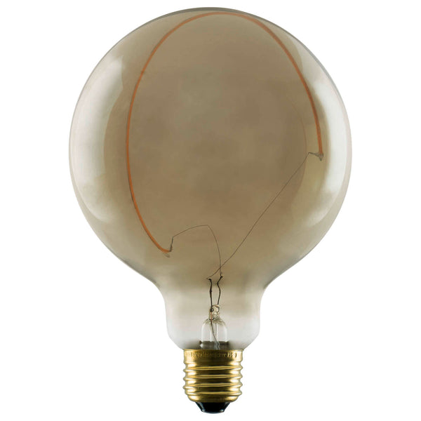 SLV LED Illusion Globe 125 Crescent slanting, LED bulb, smokey, E27, PHASE, 6 W, 1900 K 1008161