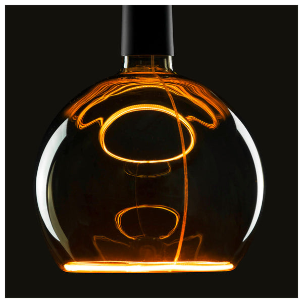 SLV LED Floating Globe 200, LED bulb, smokey black, E27, PHASE, 6 W, 1900 K 1008164