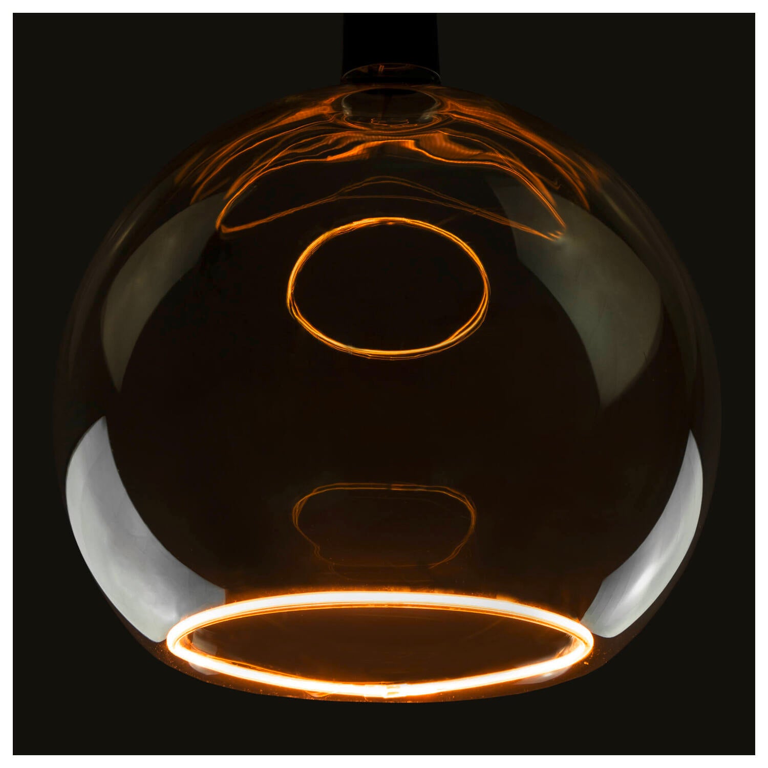 SLV LED Floating Globe 300, LED bulb, smokey black, E27, PHASE, 8 W, 1900 K 1008165