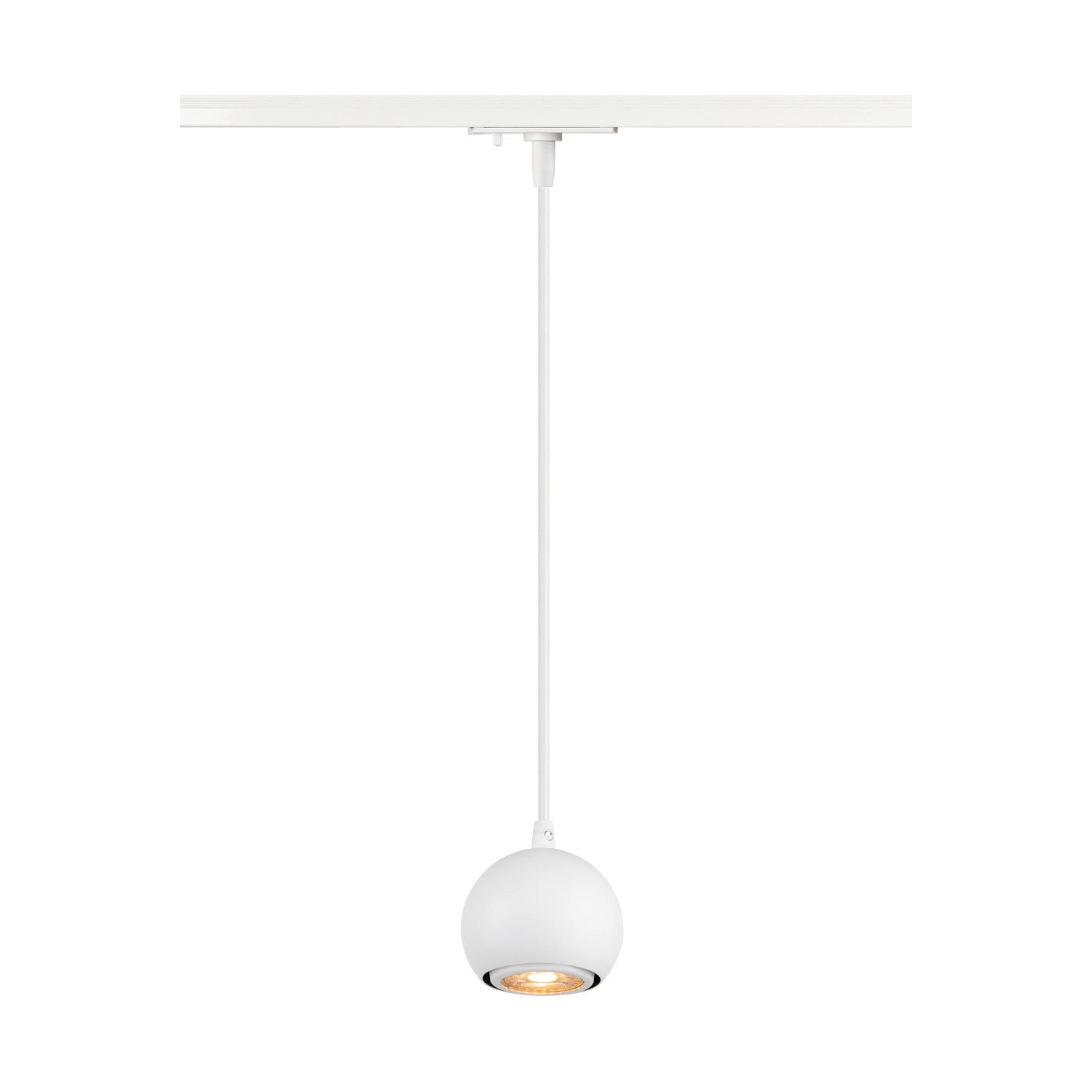SLV LIGHT EYE® 90, 1~ track pendant light, GU10, pendant length 150 cm, 1x max. 6 W, white 1008169