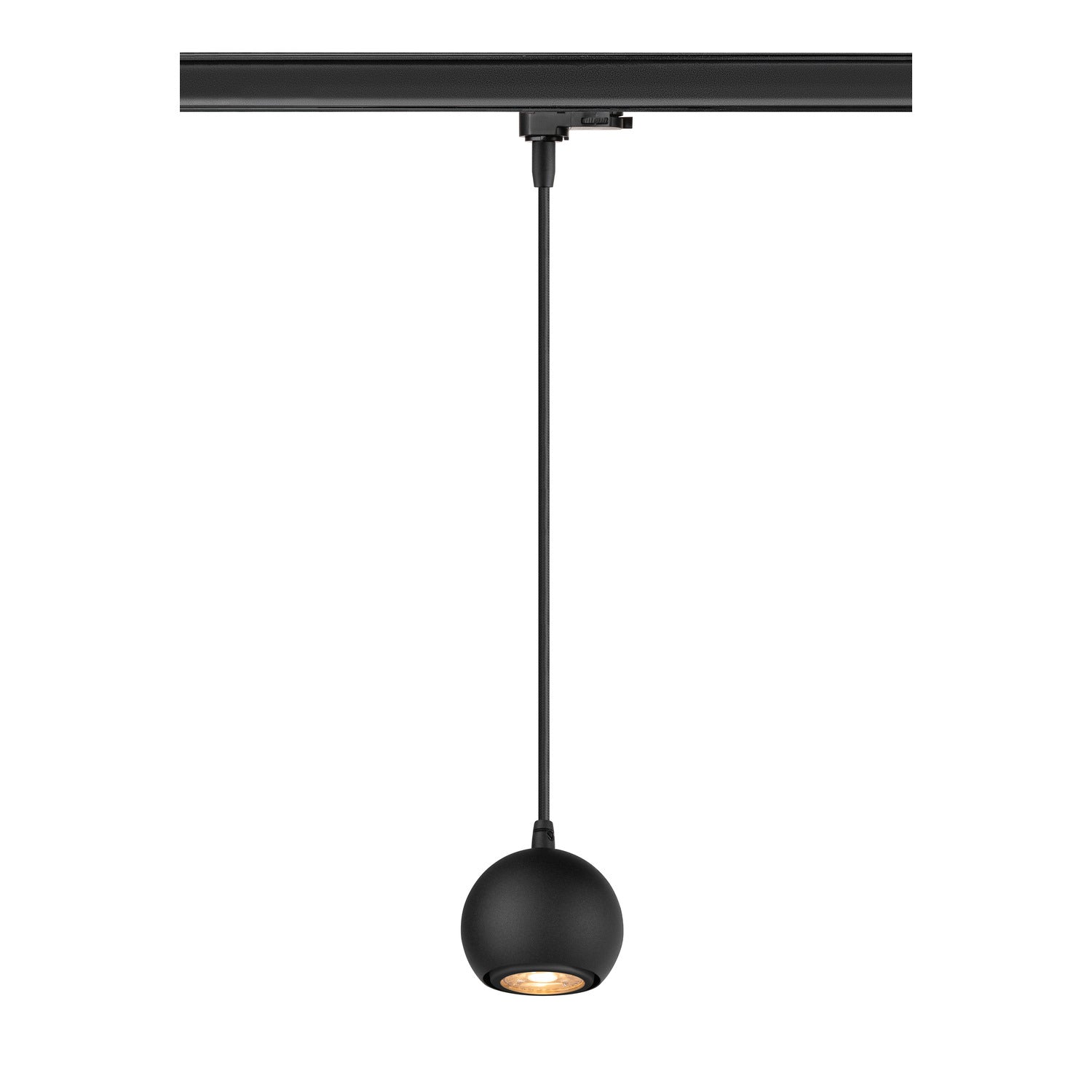 SLV LIGHT EYE® 90, 3~ pendant light, GU10, pendant length 150 cm, 1x max. 6 W, matt black 1008170