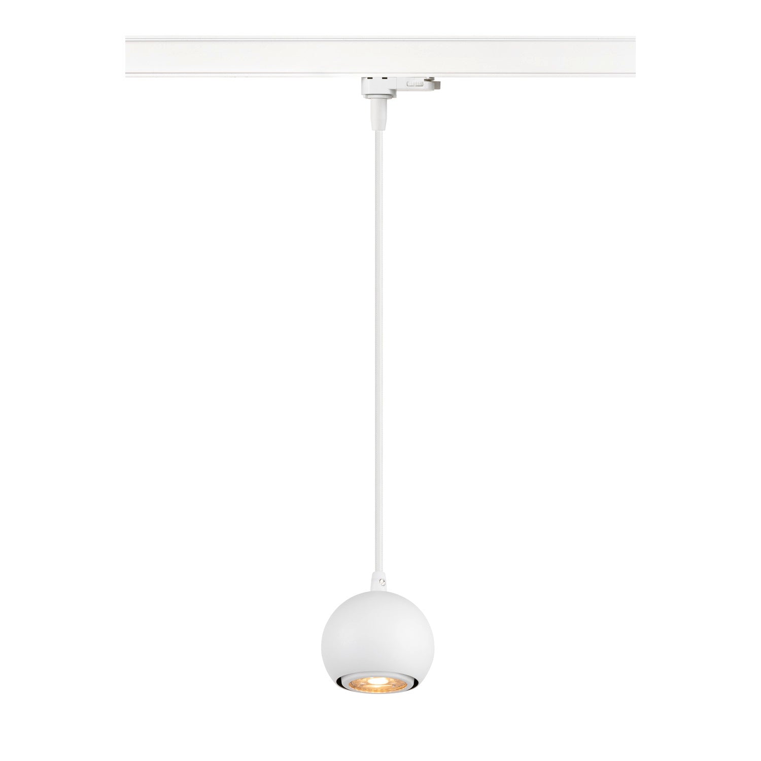 SLV LIGHT EYE® 90, 3~track pendant light, GU10, pendant length 150 cm, 1x max. 6 W, matt white 1008171