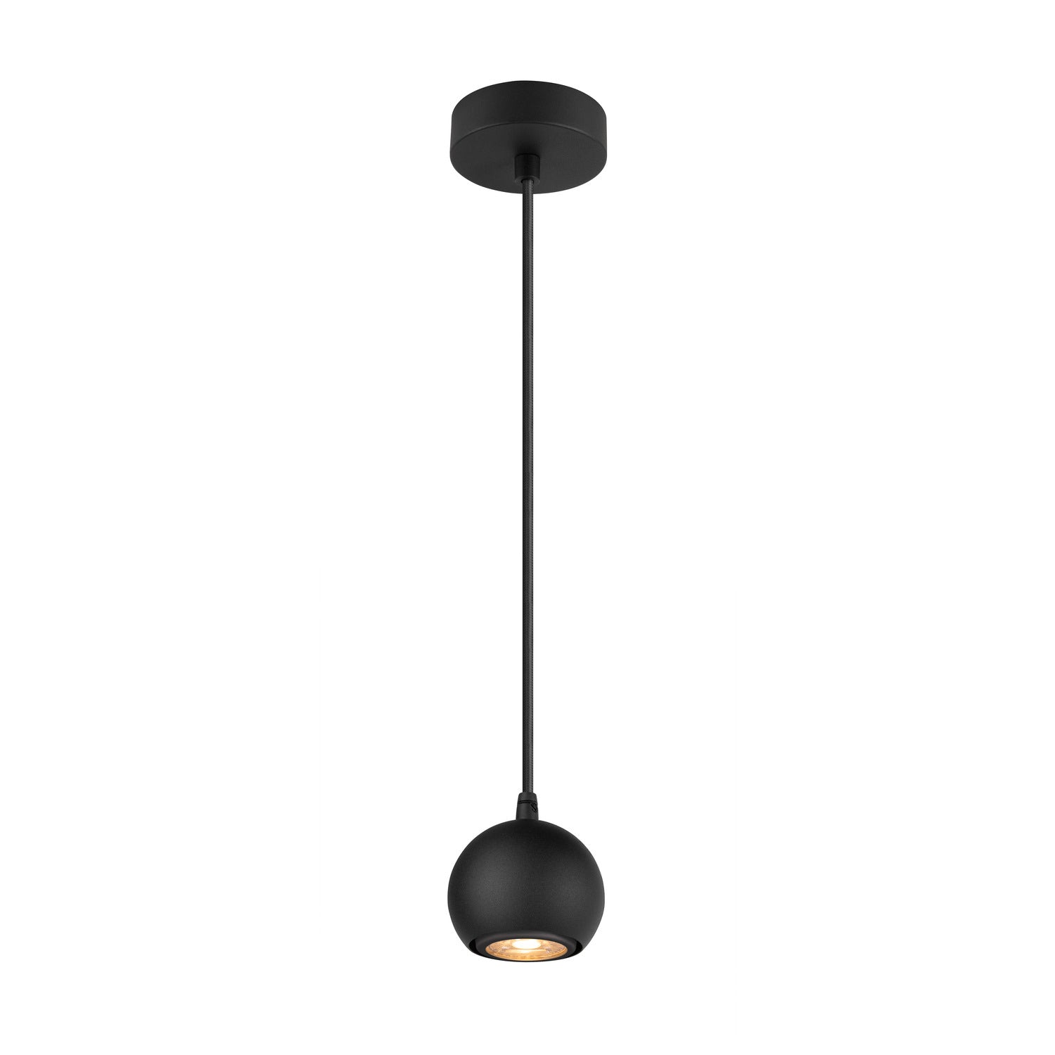 SLV LIGHT EYE® 90, pendant light, GU10, pendant length 150 cm, 1x max. 6 W, matt black 1008172