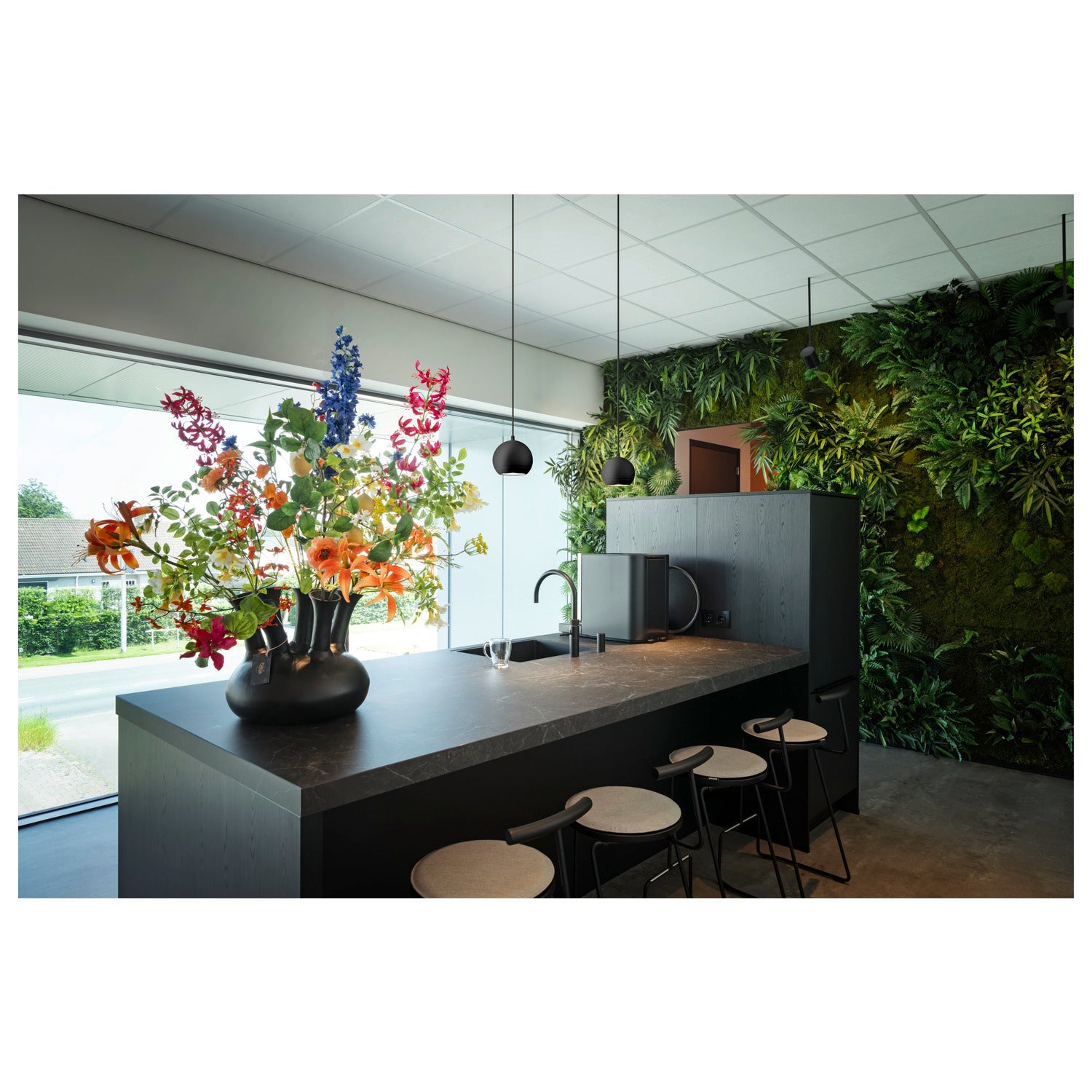 SLV LIGHT EYE® 150, 1~ track pendant light, GU10, pendant length 150 cm, 1x max. 13 W, matt black 1008174