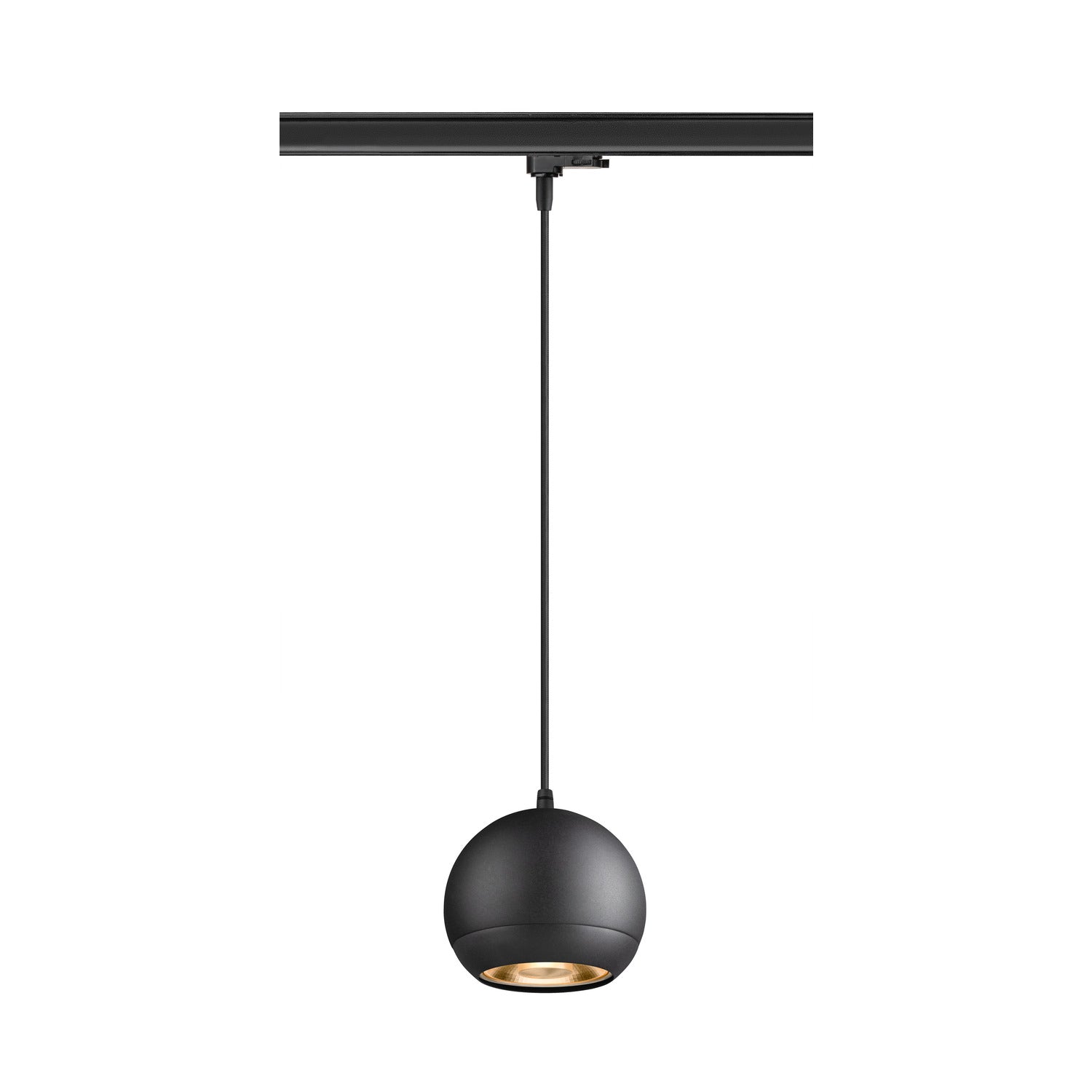 SLV LIGHT EYE® 150, 3~track pendant light, GU10, pendant length 150 cm, 1x max. 13 W, matt black 1008176
