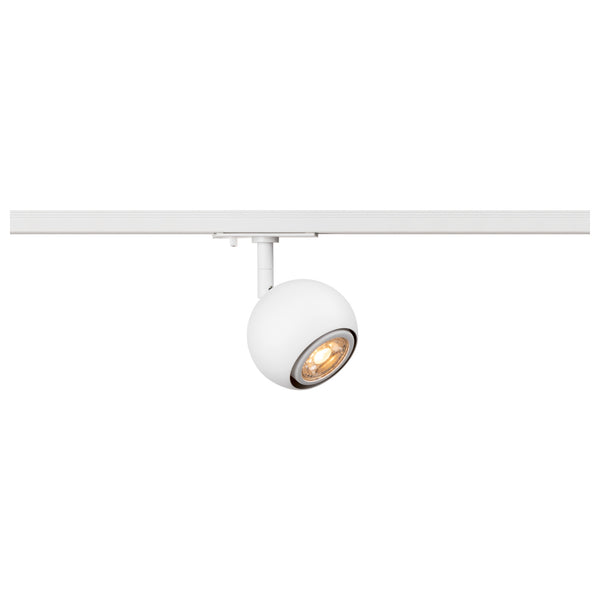 SLV LIGHT EYE® 90, 1~ track spotlight, round, GU10, 1x max. 6 W, matt white 1008181
