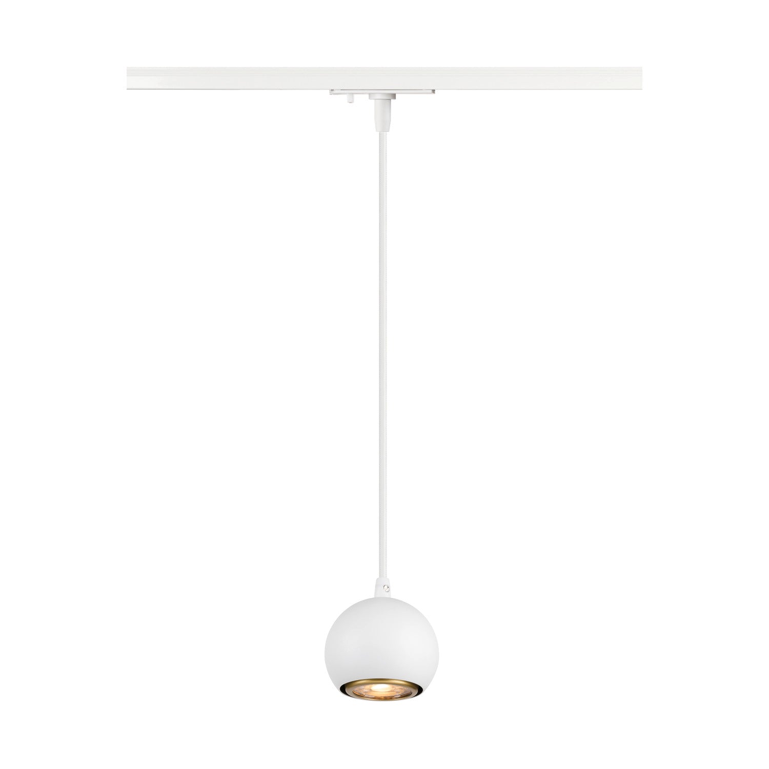 SLV LIGHT EYE® 90, 1~ track pendant light, GU10, pendant length 150 cm, 1x max. 6 W, white 1008169