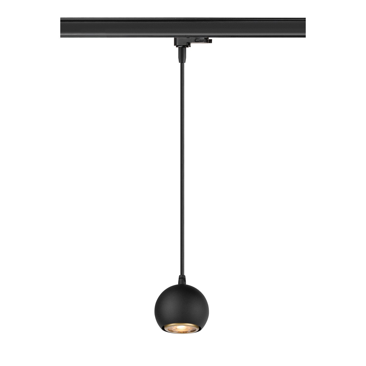 SLV LIGHT EYE® 90, 3~ pendant light, GU10, pendant length 150 cm, 1x max. 6 W, matt black 1008170