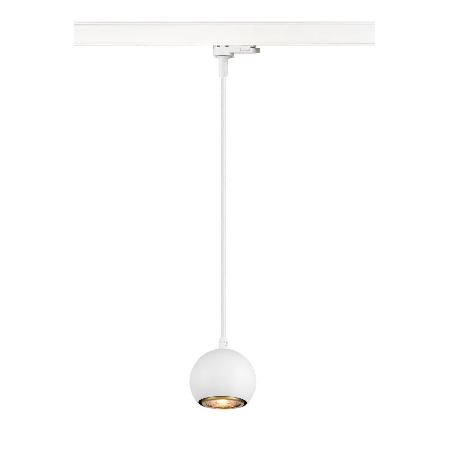 SLV LIGHT EYE® 90, 3~track pendant light, GU10, pendant length 150 cm, 1x max. 6 W, matt white 1008171