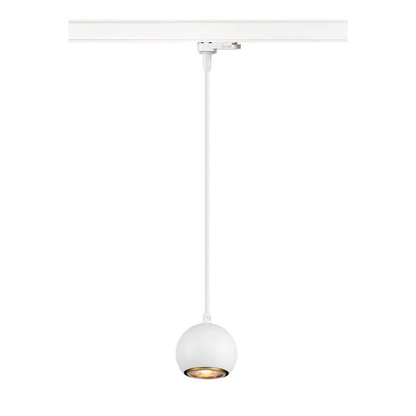 SLV LIGHT EYE® 90, 3~track pendant light, GU10, pendant length 150 cm, 1x max. 6 W, matt white 1008171