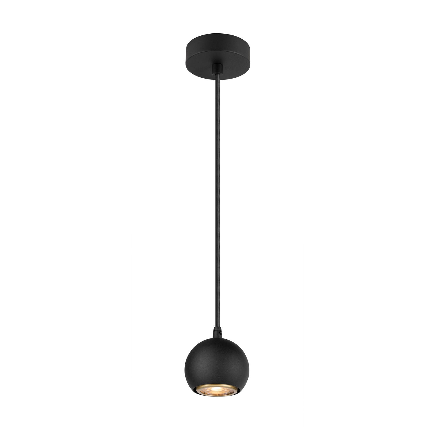 SLV LIGHT EYE® 90, pendant light, GU10, pendant length 150 cm, 1x max. 6 W, matt black 1008172