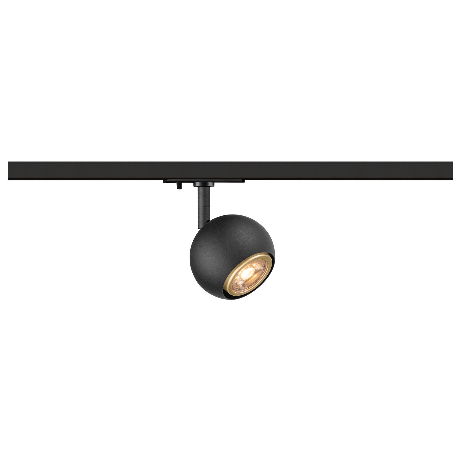 SLV LIGHT EYE® 90, 1~  Track spotlight, round, GU10, 1x max. 6 W, matt black 1008180
