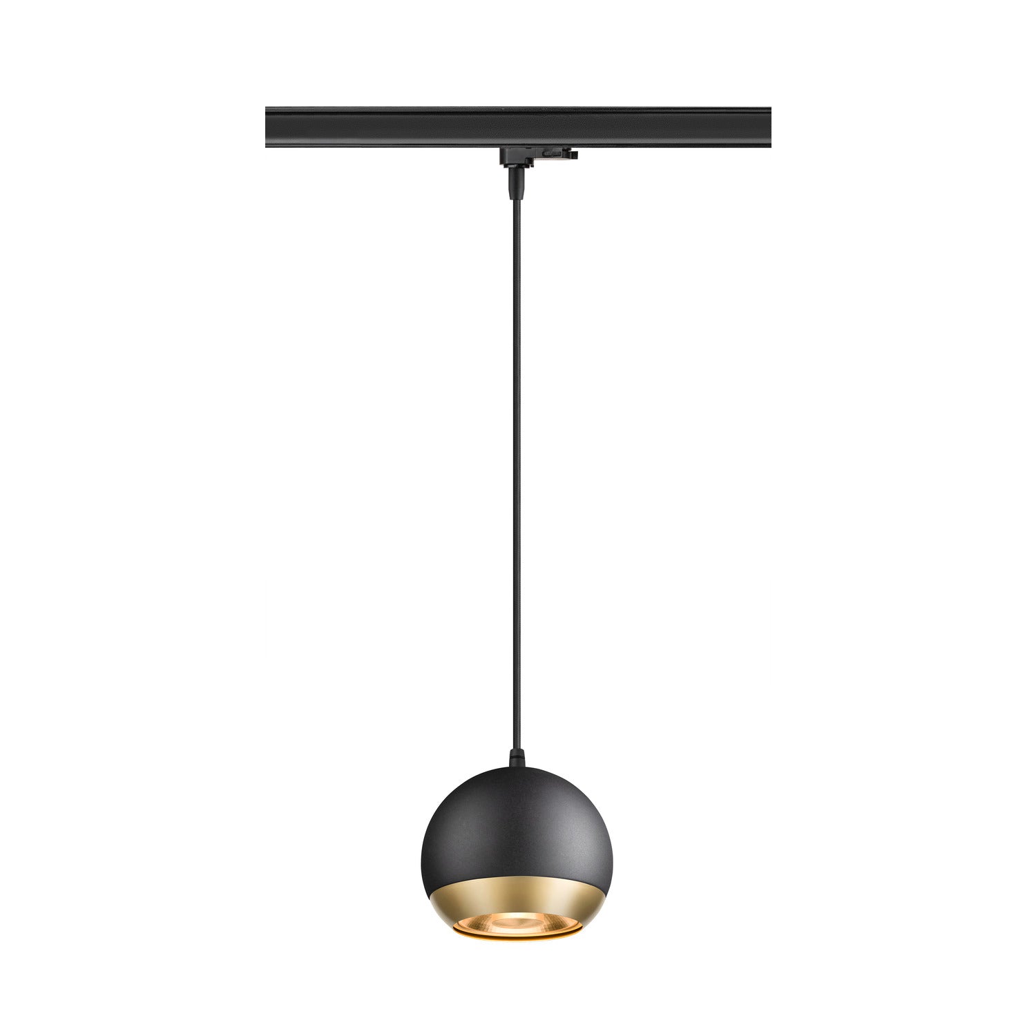 SLV LIGHT EYE® 150, 3~track pendant light, GU10, pendant length 150 cm, 1x max. 13 W, matt black 1008176