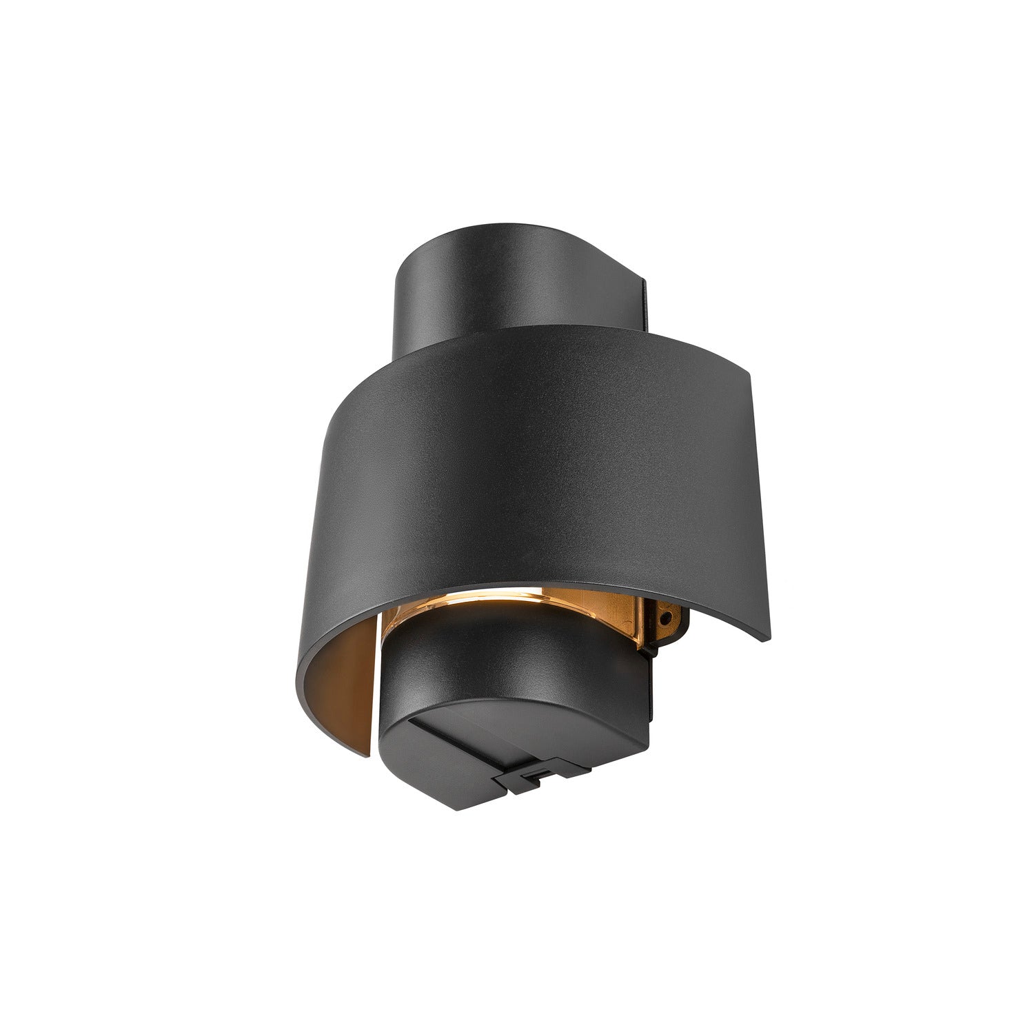 SLV PHOTONI CYL, wall-mounted light, cylindrical, 1x max. 13 W, E27, black 1008197