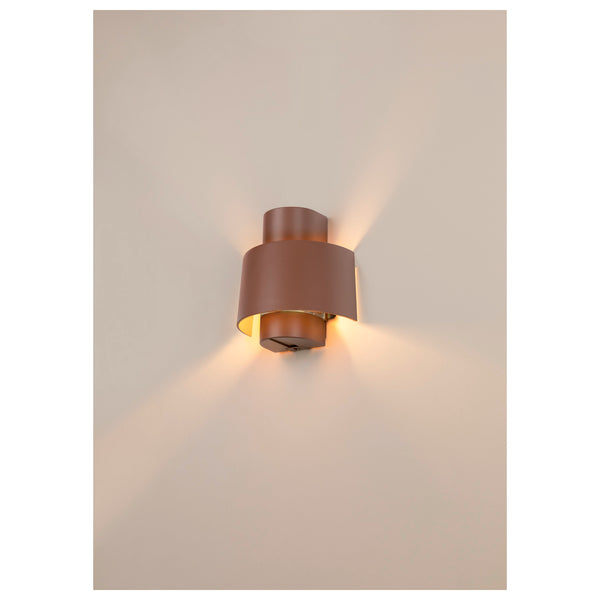 SLV PHOTONI CYL, wall-mounted light, cylindrical, 1x max. 13 W, E27, rust 1008198