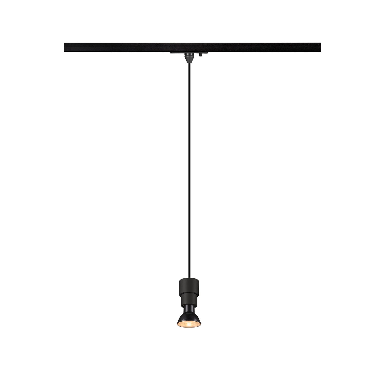 SLV PURI 2.0 Basic, 1~ Track pendant light, GU10, pendant length 200 cm, 1x max. 6 W, black 1008207