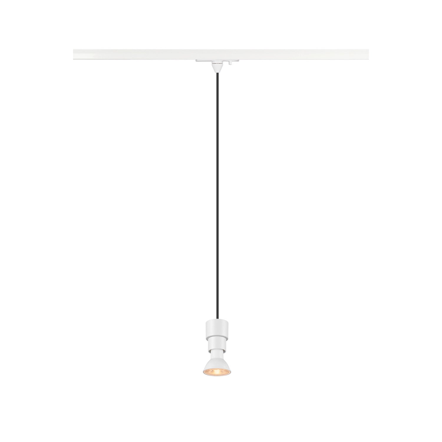 SLV PURI 2.0 Basic, 1~ Track pendant light, GU10, pendant length 200 cm, 1x max. 6 W, white 1008208