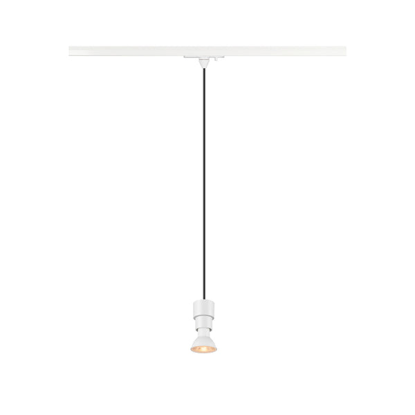 SLV PURI 2.0 Basic, 1~ Track pendant light, GU10, pendant length 200 cm, 1x max. 6 W, white 1008208