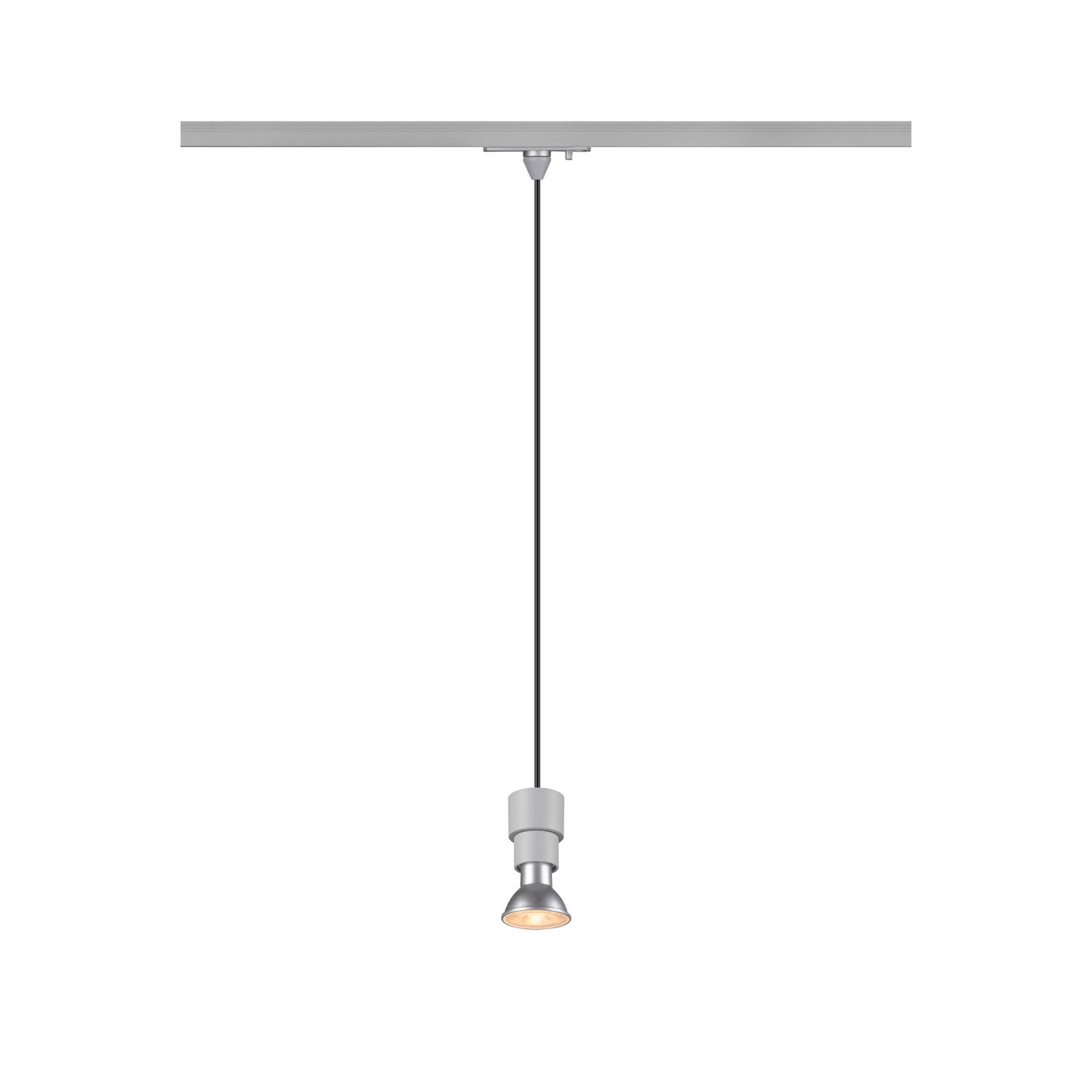 SLV PURI 2.0 Basic, 1~ Track pendant light, GU10, pendant length 200 cm, 1x max. 6 W, grey 1008209