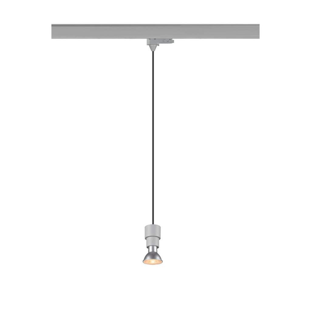 SLV PURI 2.0 Basic, 3~track pendant light, GU10, pendant length 200 cm, 1x max. 6 W, grey 1008212