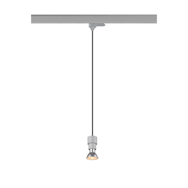 SLV PURI 2.0 Basic, 3~track pendant light, GU10, pendant length 200 cm, 1x max. 6 W, grey 1008212