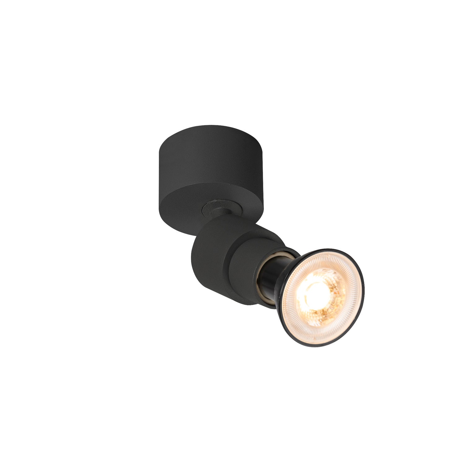 SLV PURI 2.0 Basic, wall and ceiling-mounted light, round, 1x max. 6 W, GU10, black 1008229