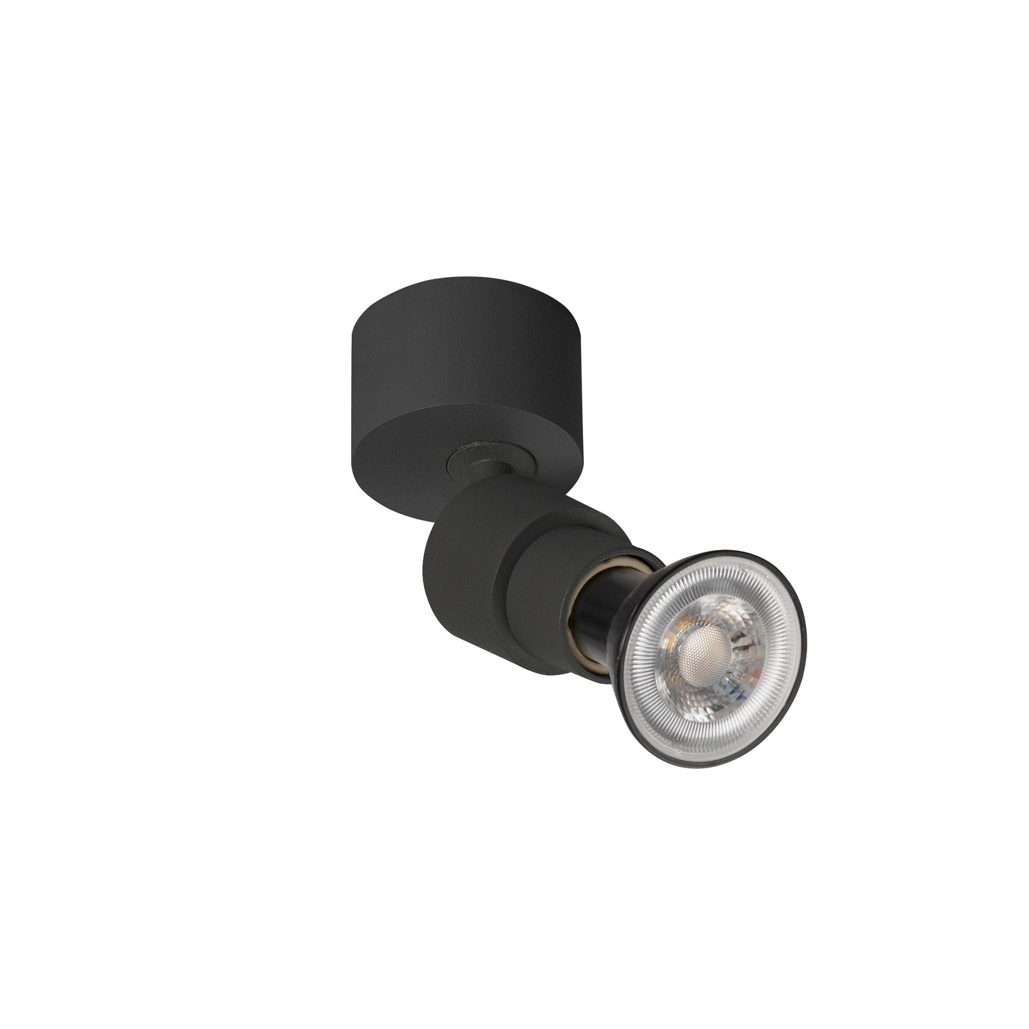 SLV PURI 2.0 Basic, wall and ceiling-mounted light, round, 1x max. 6 W, GU10, black 1008229