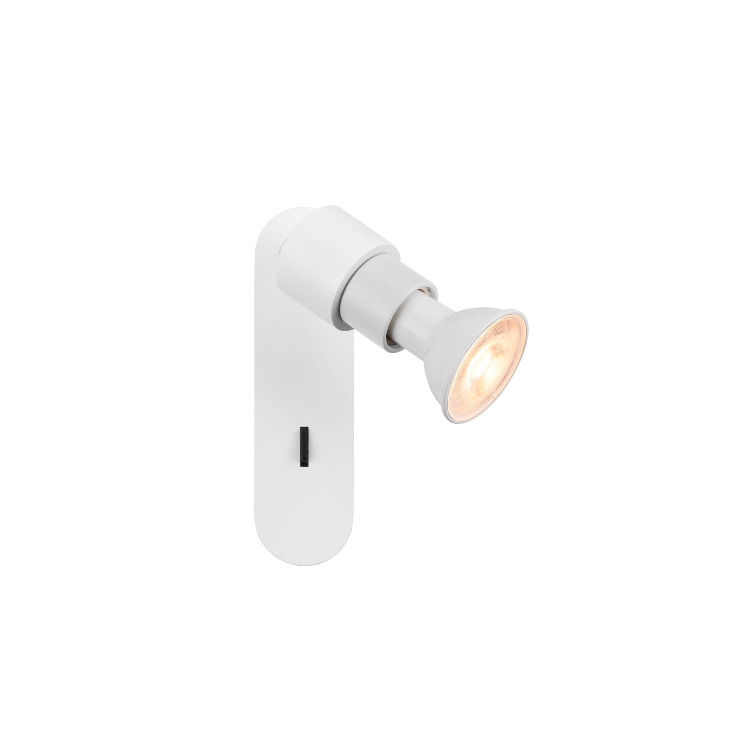 SLV PURI 2.0 Basic, wall and ceiling-mounted light, switch, round, 1x max. 6 W GU10, white 1008230