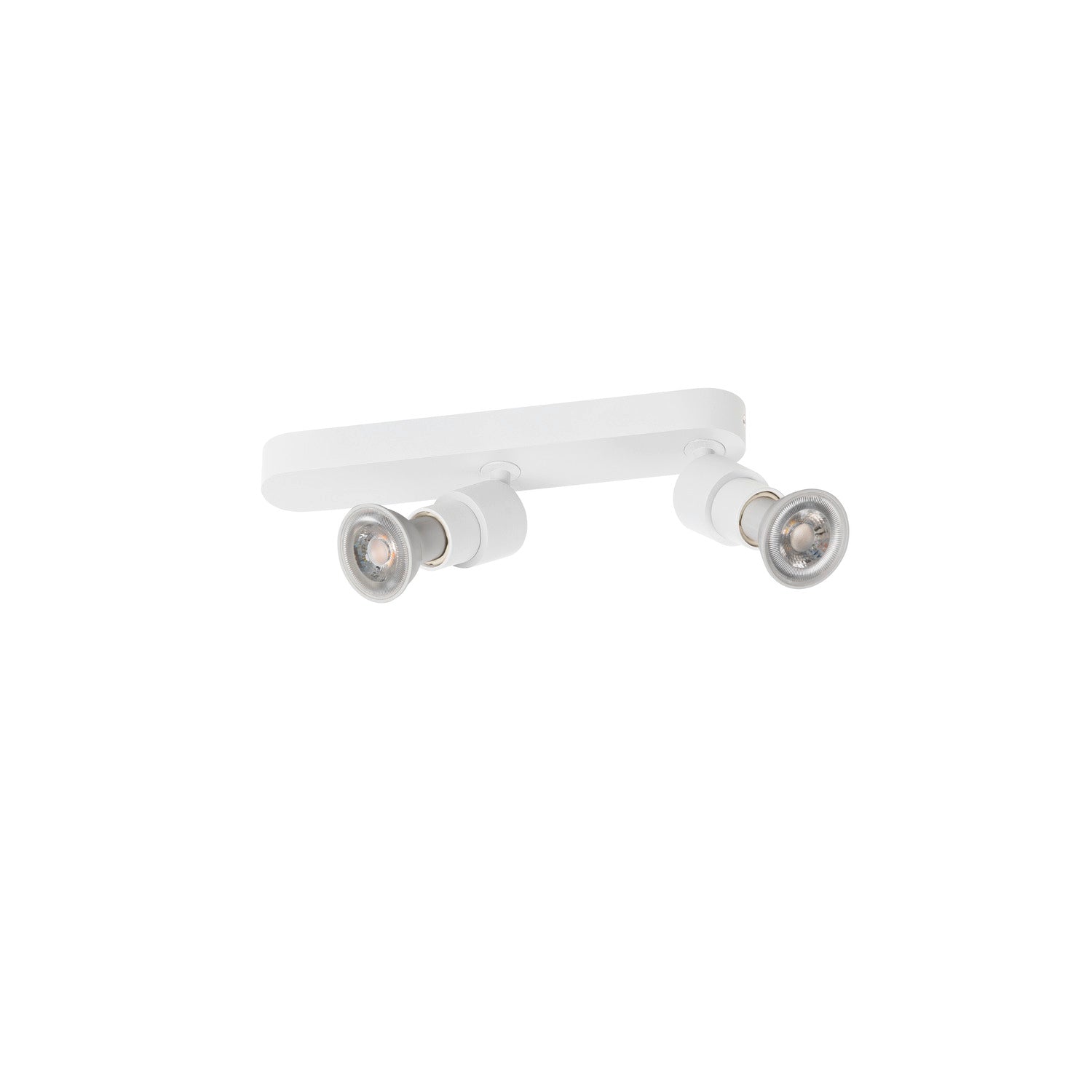 SLV PURI 2.0 Basic, wall and ceiling-mounted light, asymmetrical, round, 2 x max. 6 W GU10, white 1008232
