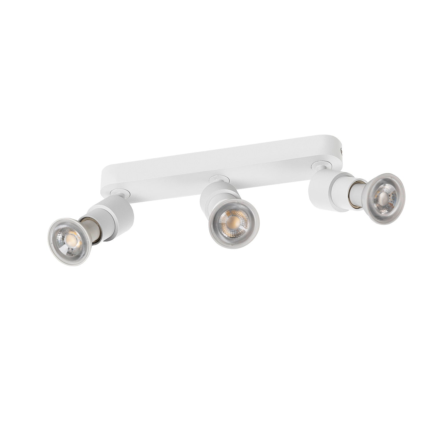 SLV PURI 2.0 Basic, wall and ceiling-mounted light, long, round, 3 x max. 6 W GU10, white 1008234