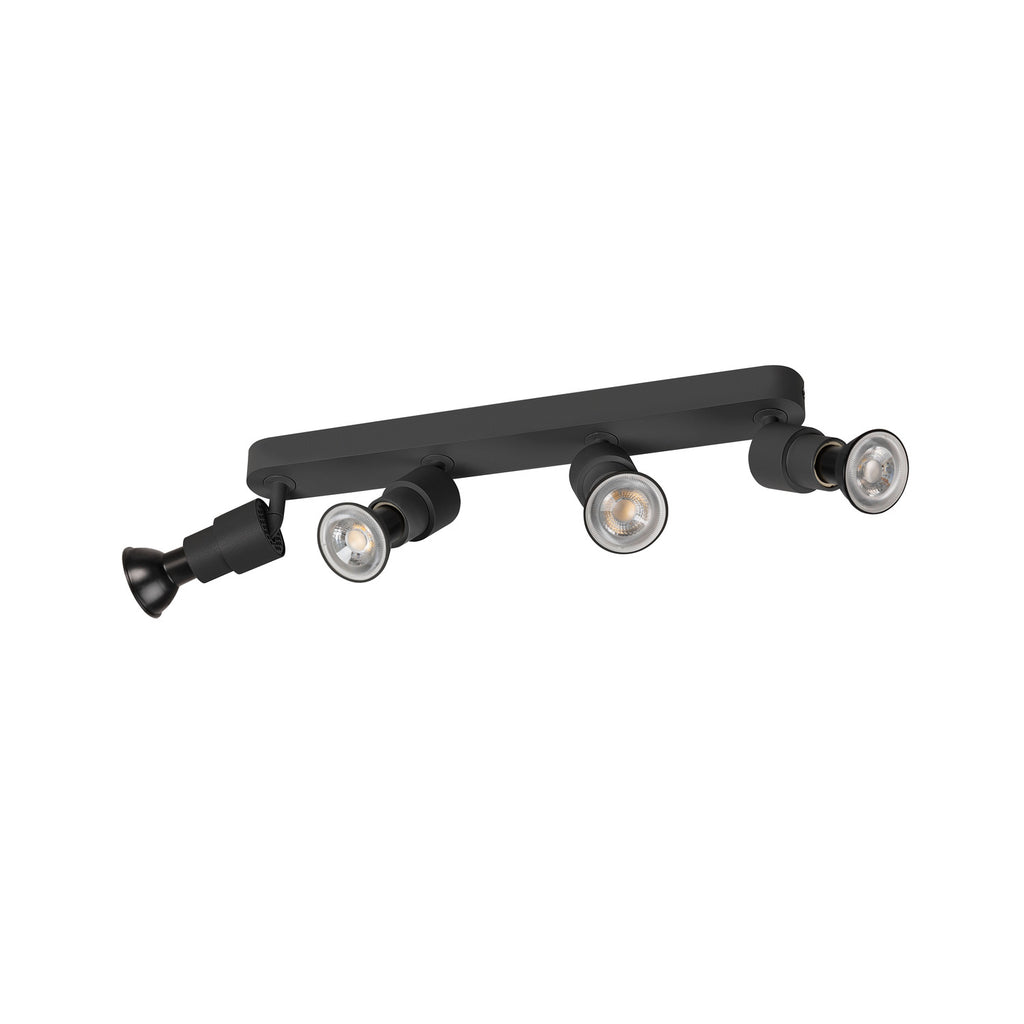 SLV PURI 2.0 Basic, wall and ceiling-mounted light, long, 4 x max. 6 W GU10, black 1008239
