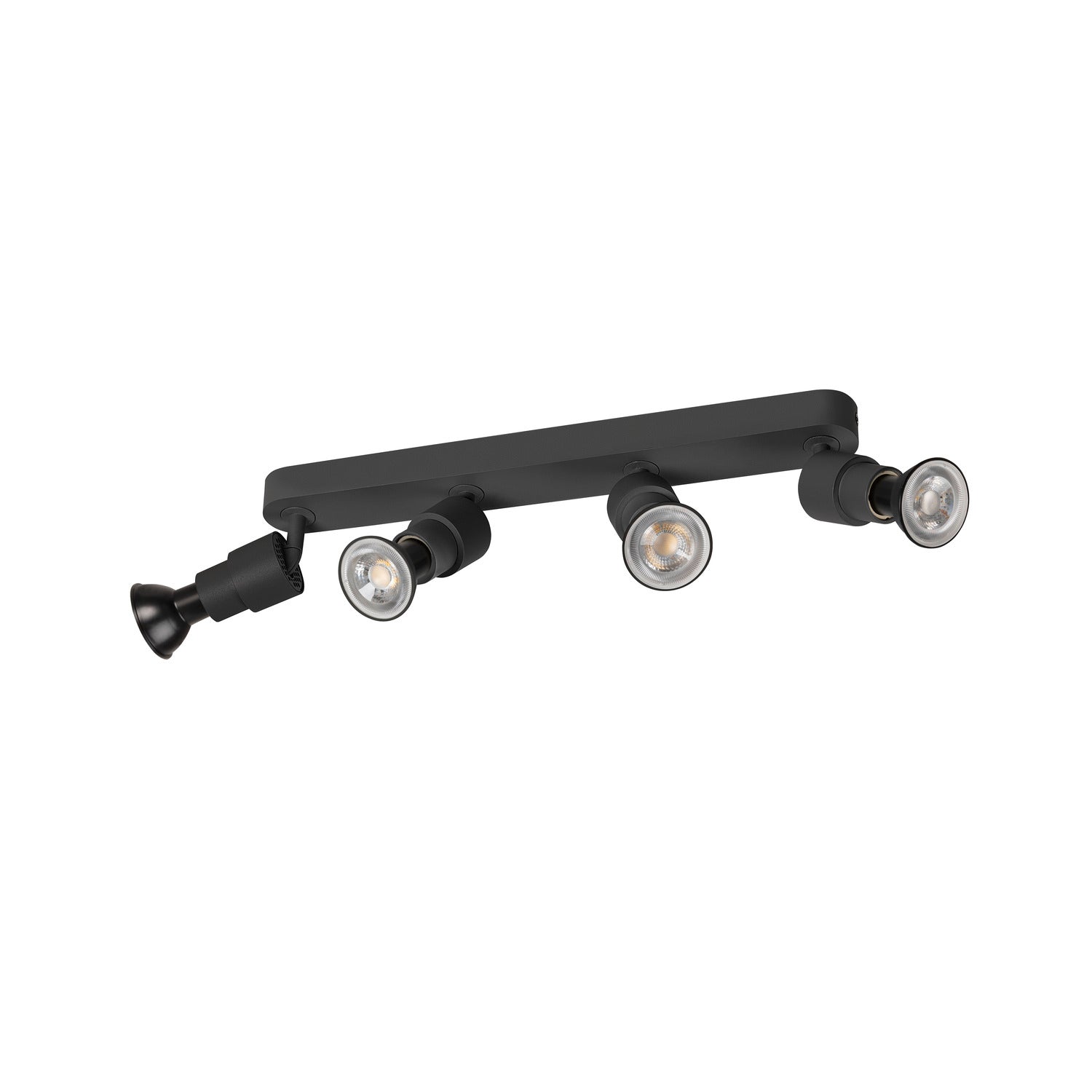 SLV PURI 2.0 Basic, wall and ceiling-mounted light, long, 4 x max. 6 W GU10, black 1008239