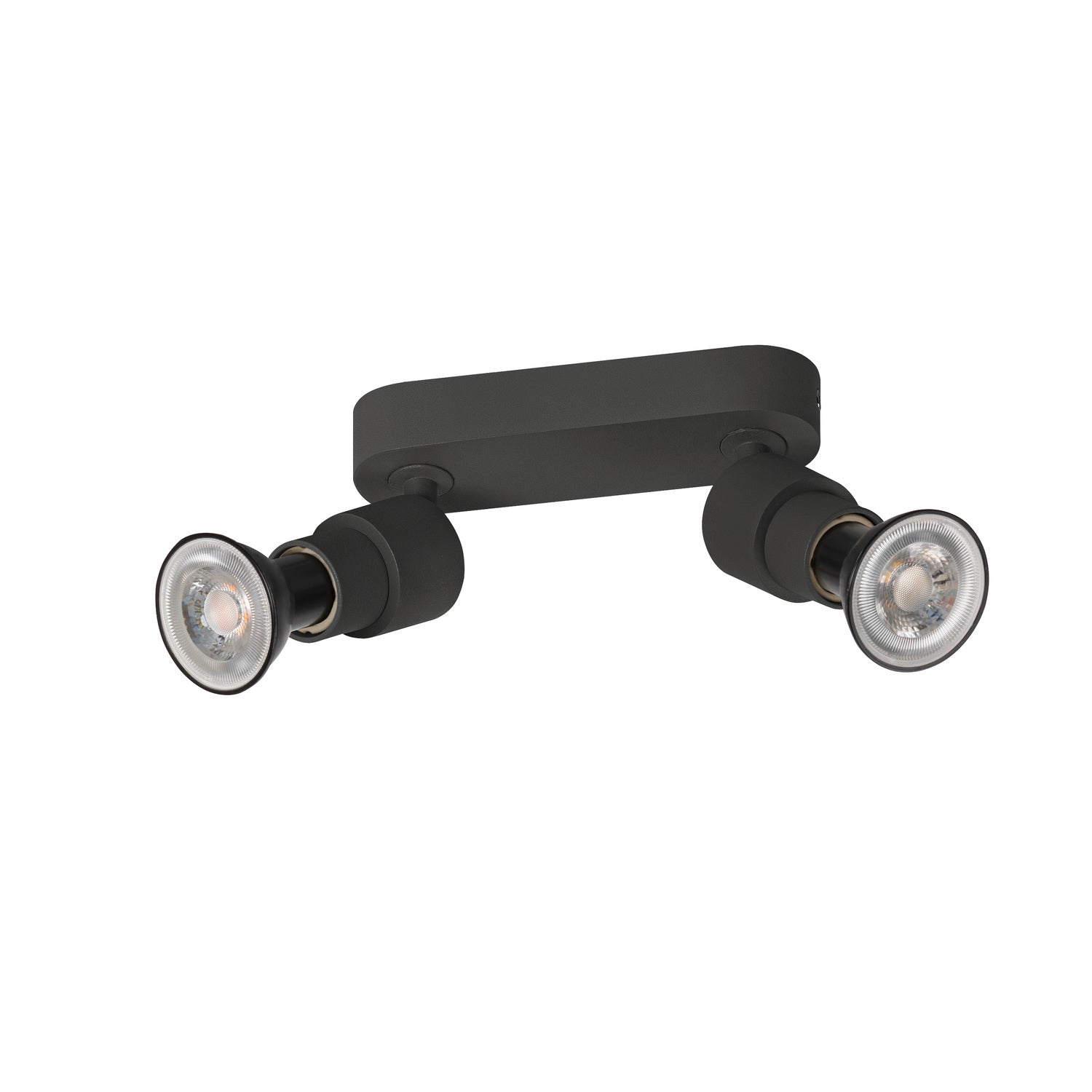 SLV PURI 2.0 Basic, wall and ceiling-mounted light, 2 x max. 6 W GU10, black 1008241