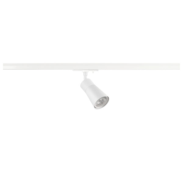 White Cone Track Spot, SLV PURI 2.0 Dome, GU10,  for Single Circuit White Track Lighting, 1008248
