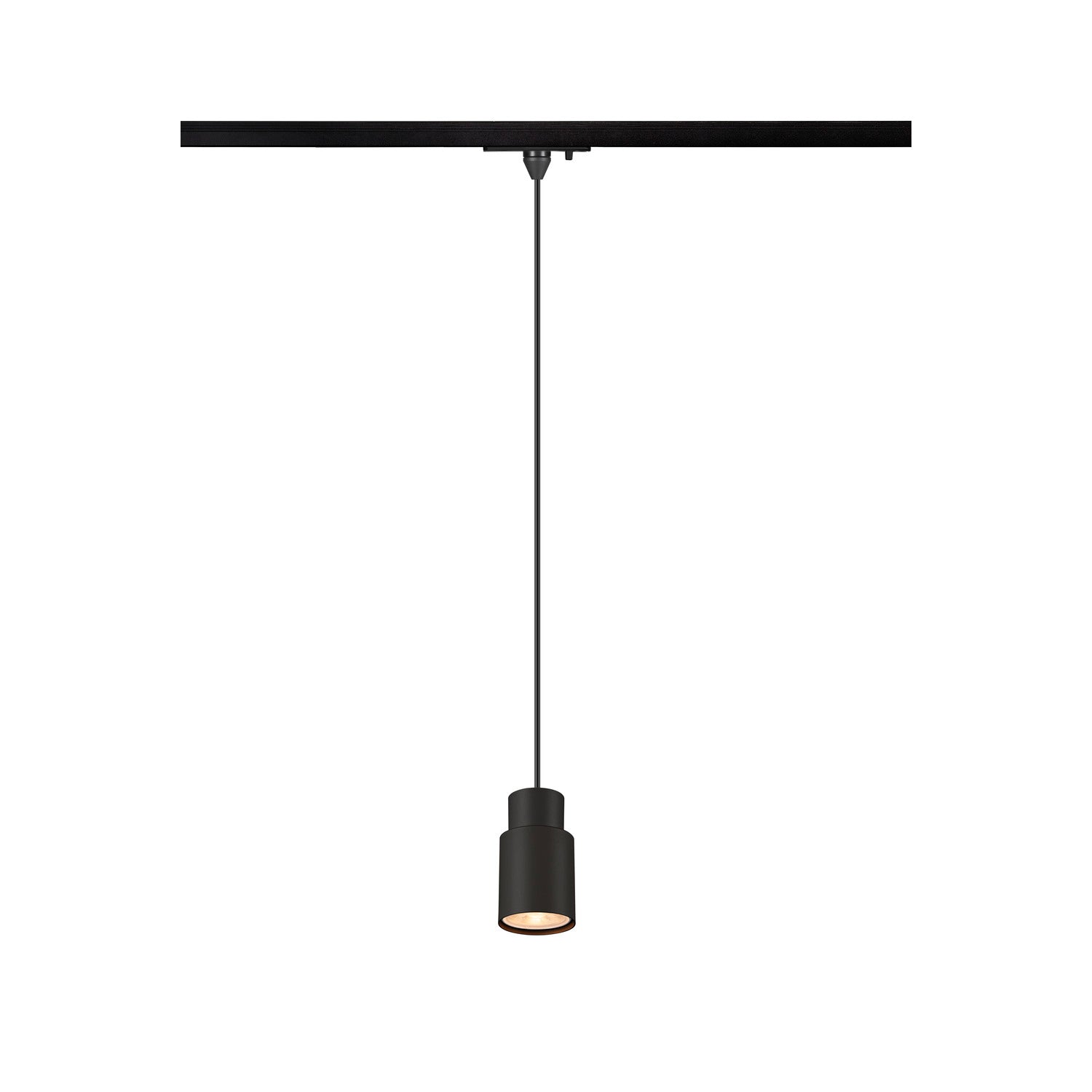 SLV PURI 2.0 Tube, 1~ Track pendant light, GU10, pendant length 200 cm, 1x max. 6 W, black 1008254