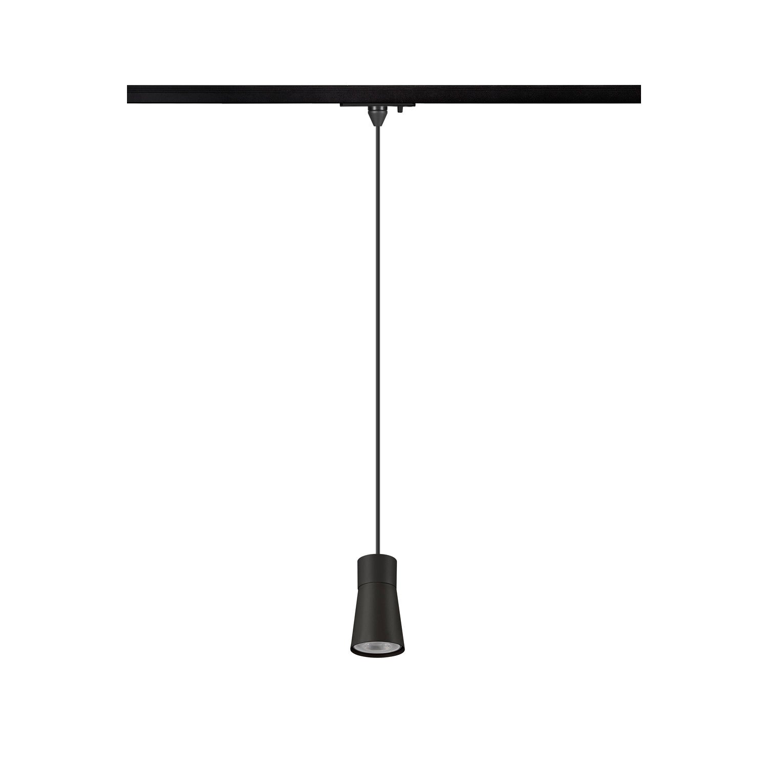 SLV PURI 2.0 Cone, 1~Track pendant light, GU10, pendant length 200 cm, 1x max. 6 W, black 1008258