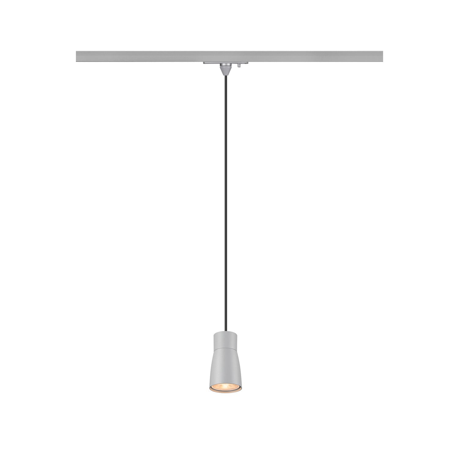 SLV PURI 2.0 Dome, 1~ Track pendant light, GU10, pendant length 200 cm, 1x max. 6 W, grey 1008265